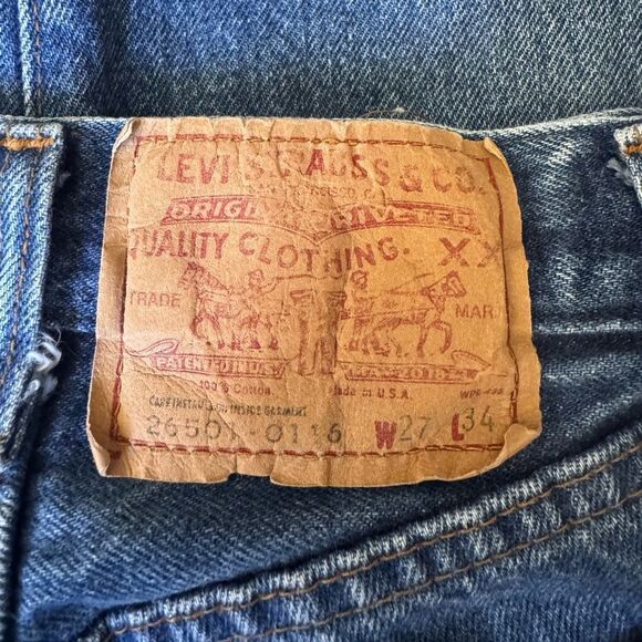 Levi’s 26501-0116 Vintage High Rise Button Up Jeans W27 L34 Very Good Condition - Picture 2 of 10